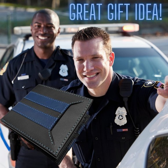 Thin Blue Line Police Wallet - LEO Bifold Wallet - Picture 7 of 7